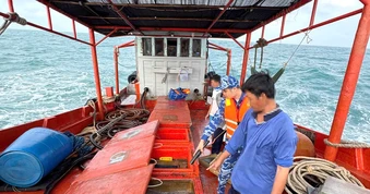 Tạm giữ tàu cá vận chuyển trái phép 22.000 lít dầu D.O