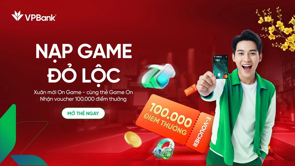 Thẻ tín dụng VPBank GameON - hệ sinh thái dành cho game thủ Thẻ tín dụng VPBank GameON - hệ sinh thái dành cho game thủ