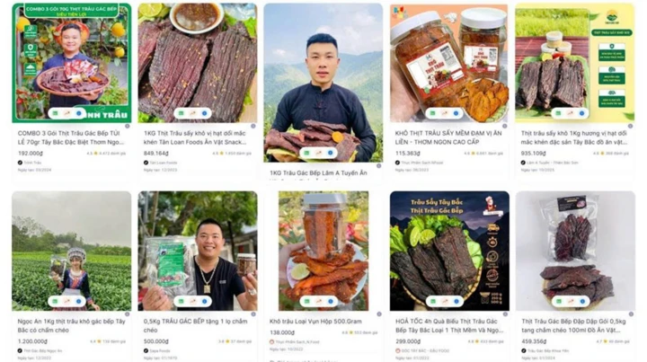 Thịt trâu gác bếp bán online thu 117 tỷ đồng, Hải Sapa TV đứng thứ 10 Thịt trâu gác bếp bán online thu 117 tỷ đồng, Hải Sapa TV đứng thứ 10