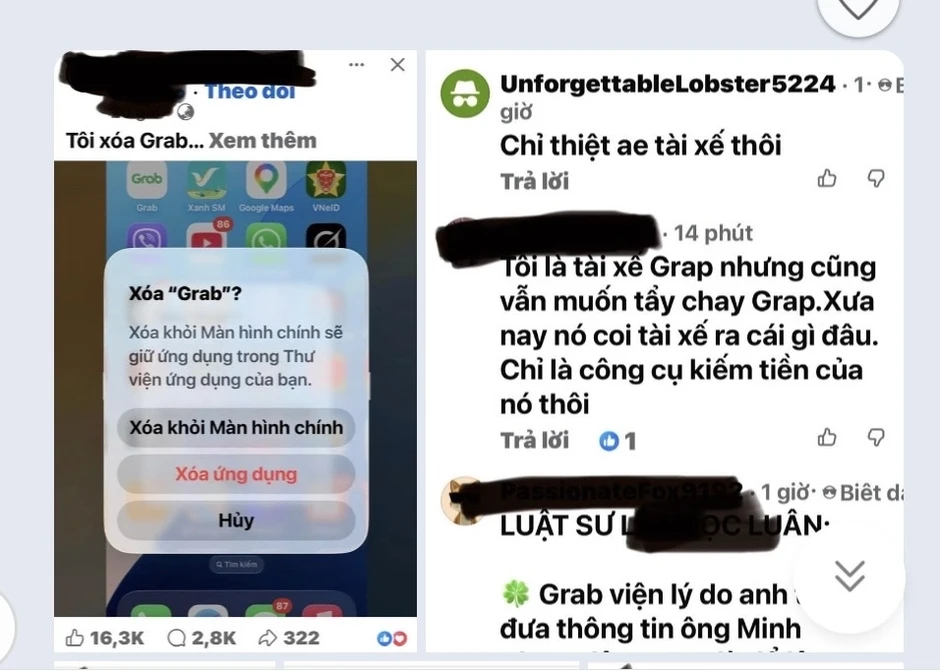 Vụ tài xế bị Grab khóa ứng dụng: Người dùng và tài xế kêu gọi tẩy chay Vụ tài xế bị Grab khóa ứng dụng: Người dùng và tài xế kêu gọi tẩy chay