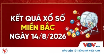 XSMB 14/8: Trực tiếp kết quả xổ số miền Bắc thứ 6 ngày 14/8/2026