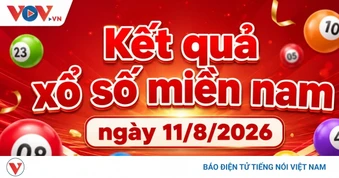 XSMN 11/8: Trực tiếp kết quả xổ số miền Nam thứ 3 ngày 11/8/2026