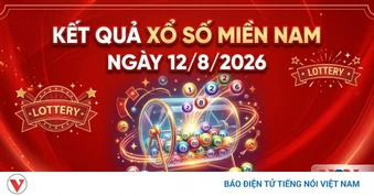 XSMN 12/8: Trực tiếp kết quả xổ số miền Nam thứ 4 ngày 12/8/2026