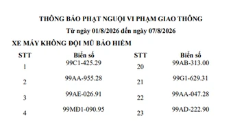 1003 chủ phương tiện vi phạm mang biển số sau nhanh chóng nộp phạt nguội theo Nghị định 168 trong danh sách mới nhất của tháng 8