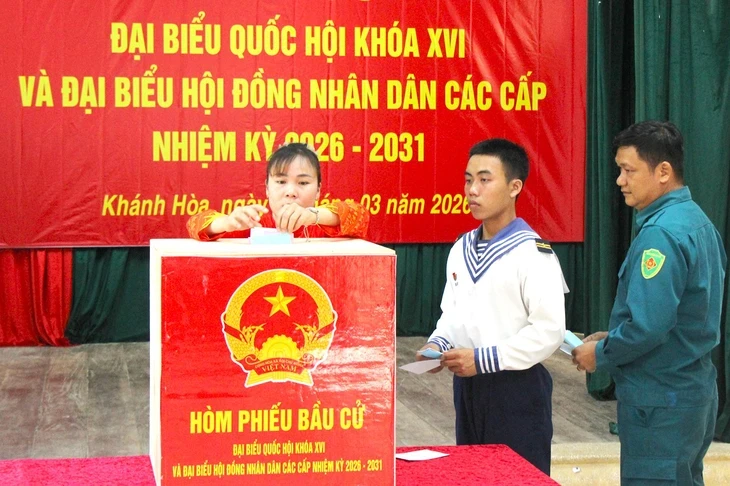 20 điểm bầu cử tại Trường Sa hoàn thành bầu cử sớm 20 điểm bầu cử tại Trường Sa hoàn thành bầu cử sớm