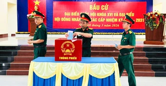 2.100 cử tri Thổ Châu đi bầu cử sớm