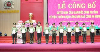 30 Nhân viên an ninh hàng không được tuyển vào Công an nhân dân 2026