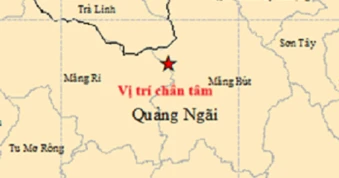 4 trận động đất liên tiếp xảy ra tại một xã ở Quảng Ngãi trong 8 giờ