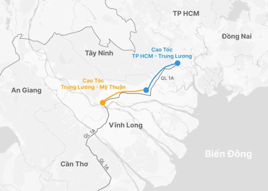 5 ôtô tông liên hoàn, cao tốc Trung Lương ùn tắc kéo dài