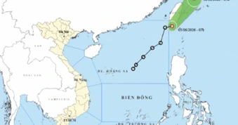 Áp thấp nhiệt đới đã ra khỏi Biển Đông