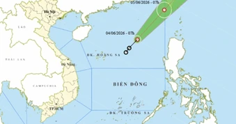 Áp thấp nhiệt đới đầu tiên năm 2026 không hướng vào đất liền Việt Nam