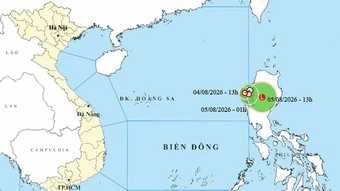 Áp thấp nhiệt đới hình thành trên Biển Đông