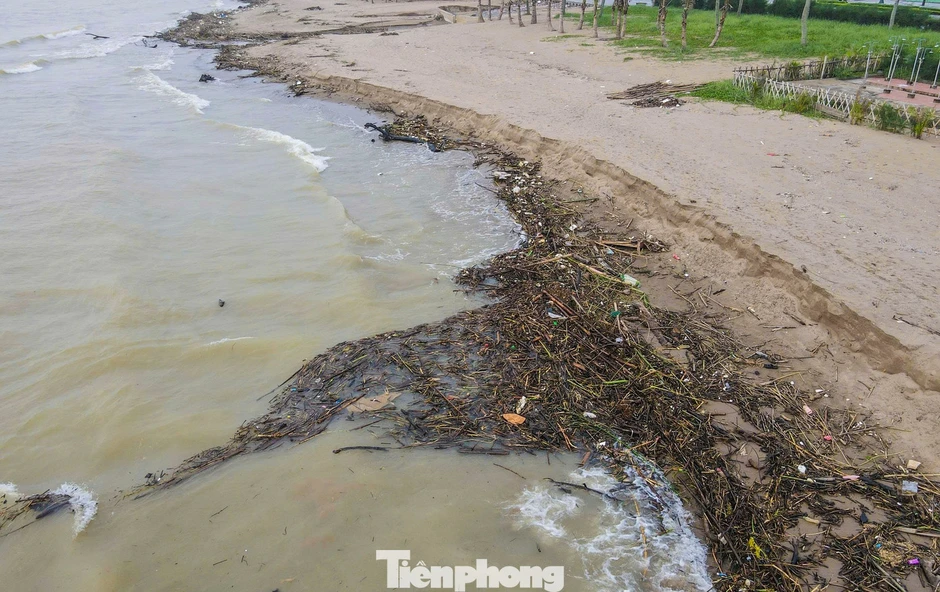 Bãi biển Sầm Sơn ngập rác