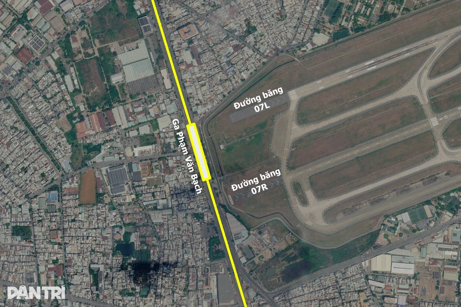 Bài toán an toàn bay khi xây ga metro ngay đầu đường băng Tân Sơn Nhất Bài toán an toàn bay khi xây ga metro ngay đầu đường băng Tân Sơn Nhất