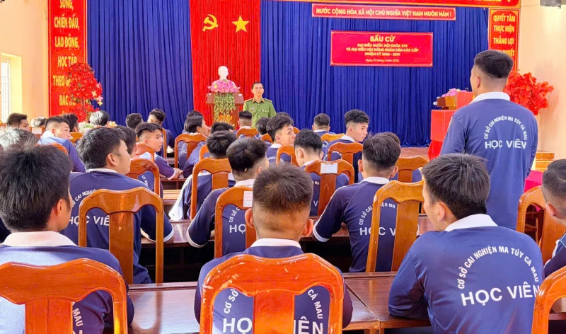 Bảo đảm quyền bầu cử cho trên 500 học viên cai nghiện ma túy ở Cà Mau Bảo đảm quyền bầu cử cho trên 500 học viên cai nghiện ma túy ở Cà Mau