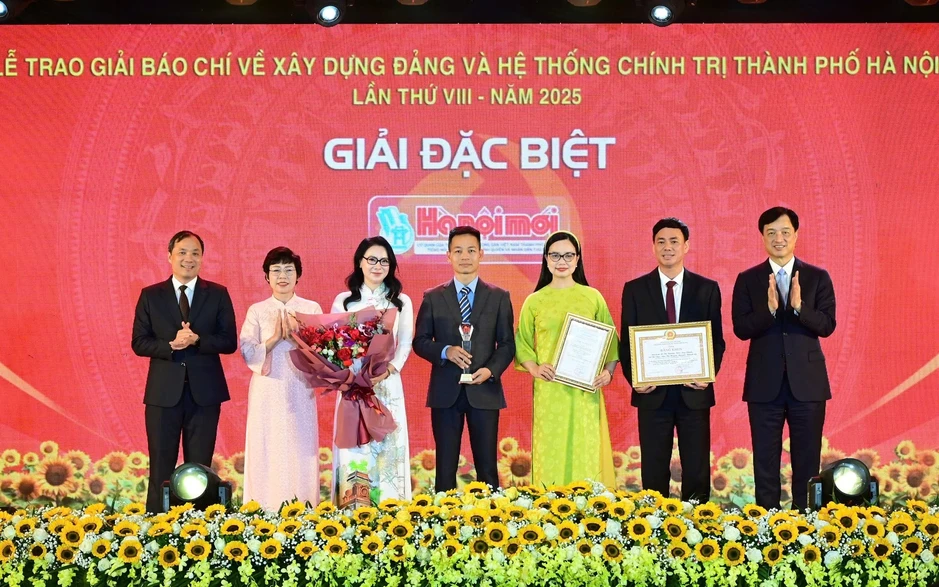 Báo Dân trí đạt giải Khuyến khích giải báo chí về xây dựng Đảng của Hà Nội