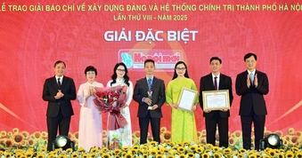 Báo Dân trí đạt giải Khuyến khích giải báo chí về xây dựng Đảng của Hà Nội