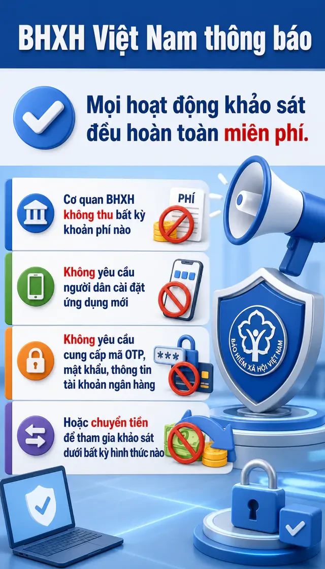 Bảo hiểm xã hội Việt Nam phát thông báo quan trọng tới tất cả người dân Bảo hiểm xã hội Việt Nam phát thông báo quan trọng tới tất cả người dân