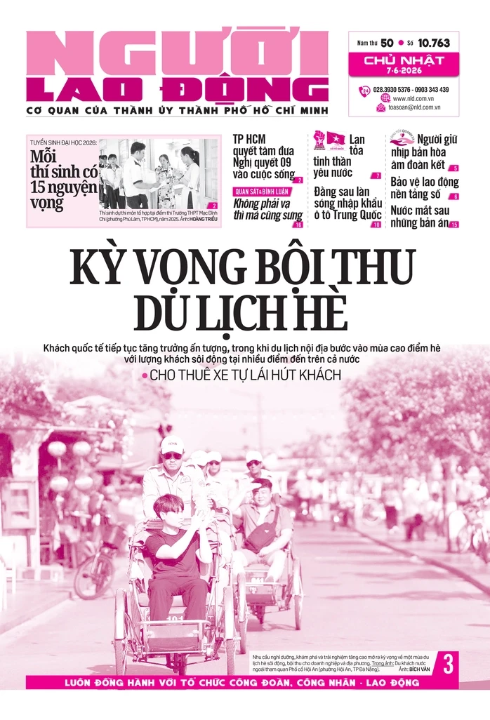 BÁO IN NGÀY 7-6: Kỳ vọng bội thu du lịch hè BÁO IN NGÀY 7-6: Kỳ vọng bội thu du lịch hè