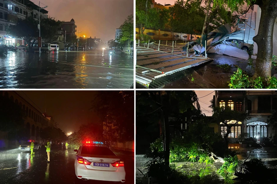 Bão Maysak gây mưa ngập nhiều tuyến phố, cây đổ ở Quảng Ninh trong đêm Bão Maysak gây mưa ngập nhiều tuyến phố, cây đổ ở Quảng Ninh trong đêm