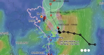 Bão số 1 hướng vào vùng biển Quảng Ninh, Hải Phòng, Hưng Yên