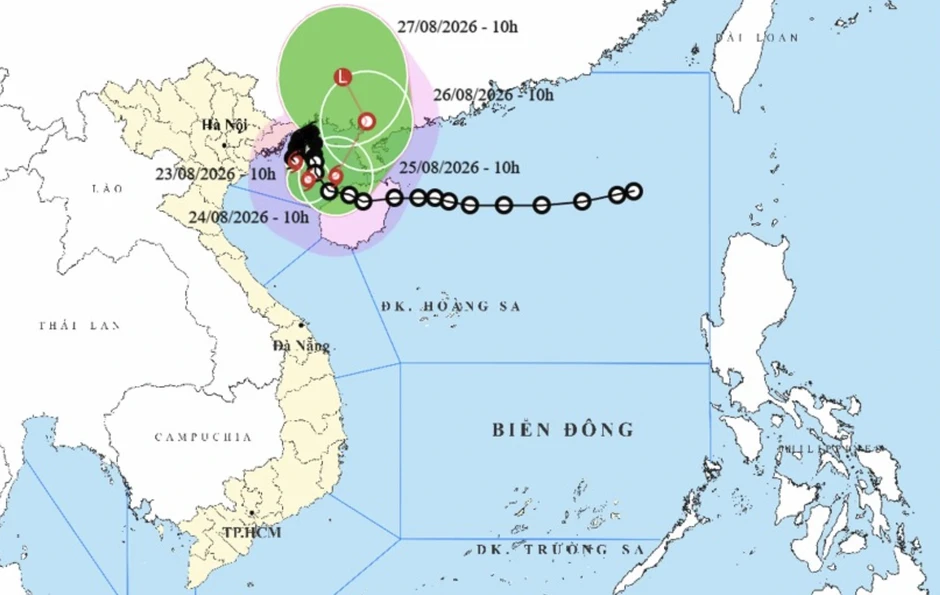 Bão số 4 có thể mạnh lên cấp 9, tiếp tục “quẩn quanh” ở Vịnh Bắc Bộ Bão số 4 có thể mạnh lên cấp 9, tiếp tục “quẩn quanh” ở Vịnh Bắc Bộ