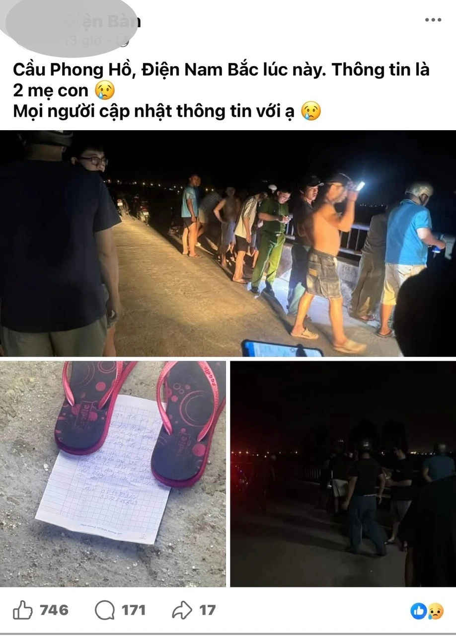 Bất ngờ người phụ nữ bỏ dép, giấy nhắn ‘vớt xác’ trên cầu để dọa chồng Bất ngờ người phụ nữ bỏ dép, giấy nhắn ‘vớt xác’ trên cầu để dọa chồng