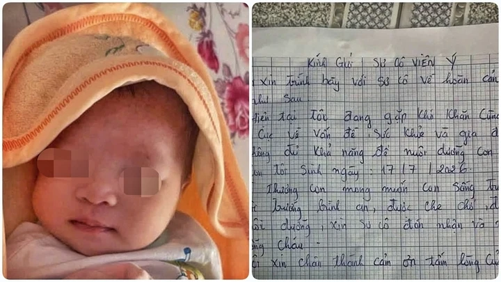 Bé 20 ngày tuổi bị bỏ rơi tại một tịnh thất ở Gia Lai cùng lá thư viết tay Bé 20 ngày tuổi bị bỏ rơi tại một tịnh thất ở Gia Lai cùng lá thư viết tay