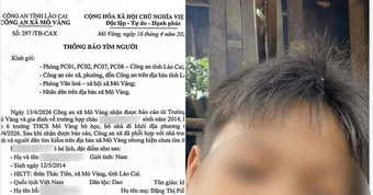Bé trai mất tích sau khi bị bố đánh, lãnh đạo xã tiết lộ chi tiết khó tin