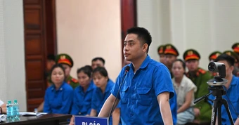 Bị cáo Bùi Đình Khánh gửi lời chia buồn đến gia đình Thiếu tá Nguyễn Đăng Khải