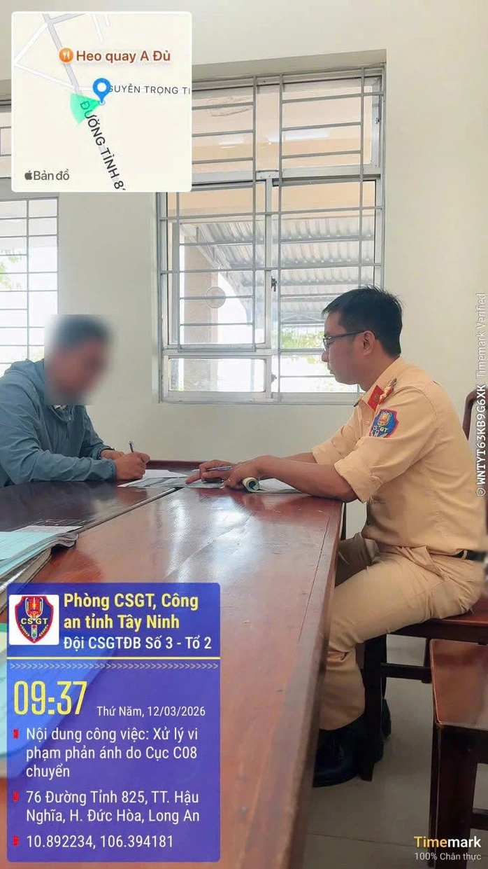 Bị người dân phản ánh trên VNeTraffic, lái xe 7 chỗ ở Tây Ninh hết đường chối