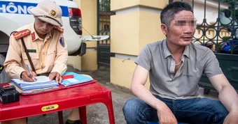 Bị phát hiện nồng độ cồn, tài xế nói 'không uống rượu bia, mặt đỏ do làm việc'