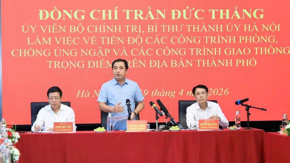 Bí thư Hà Nội Trần Đức Thắng ra tối hậu thư về tiến độ 3 dự án trọng điểm 2026 Bí thư Hà Nội Trần Đức Thắng ra tối hậu thư về tiến độ 3 dự án trọng điểm 2026