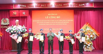 Bộ Công an cử 6 sĩ quan tham gia gìn giữ hòa bình
