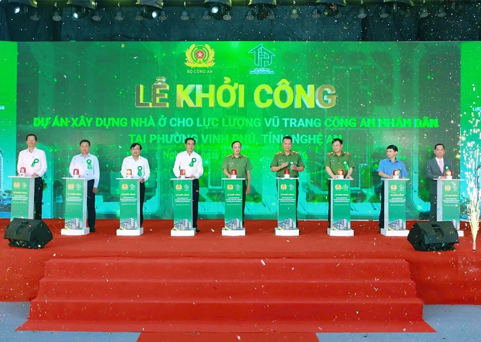 Bộ Công an khởi công dự án nhà ở xã hội gần 660 tỷ đồng tại Nghệ An Bộ Công an khởi công dự án nhà ở xã hội gần 660 tỷ đồng tại Nghệ An