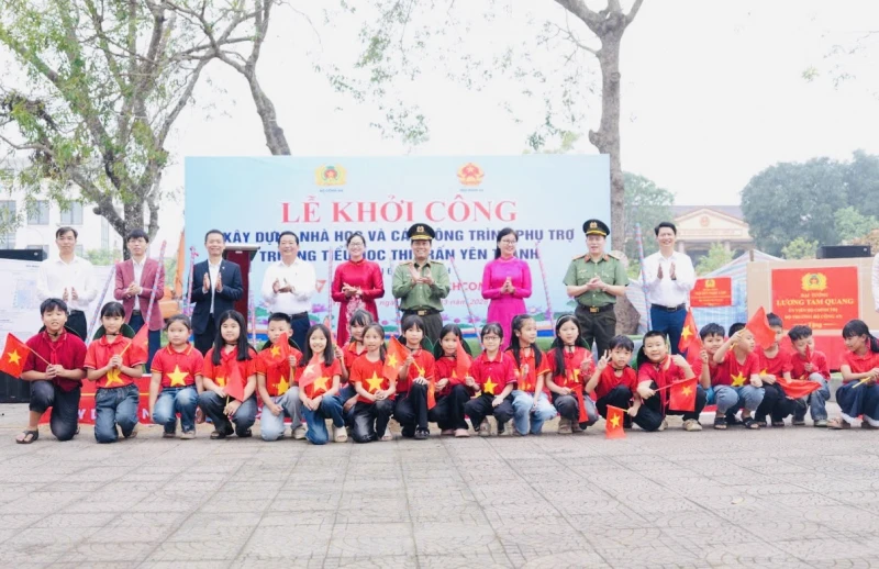 Bộ Công an phối hợp khởi công xây dựng Trường Tiểu học xã Yên Thành, Nghệ An Bộ Công an phối hợp khởi công xây dựng Trường Tiểu học xã Yên Thành, Nghệ An