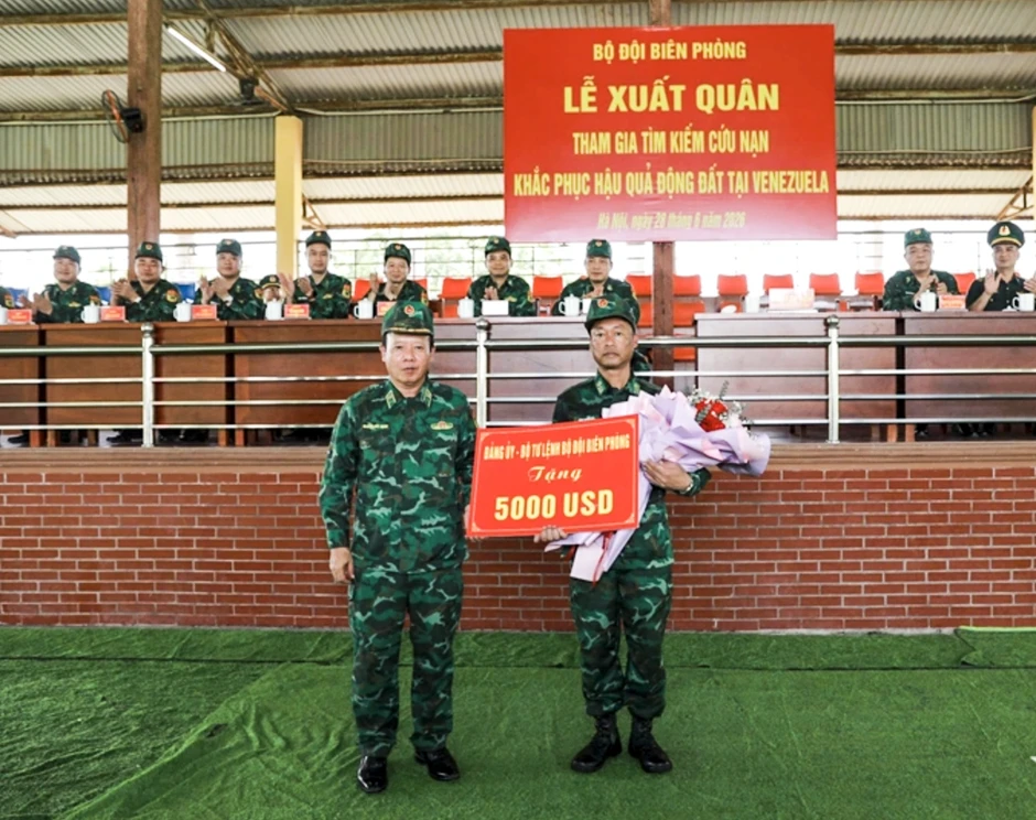 Bộ đội Biên phòng Việt Nam xuất quân cứu hộ động đất tại Venezuela Bộ đội Biên phòng Việt Nam xuất quân cứu hộ động đất tại Venezuela