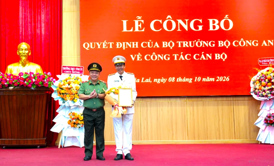 Bộ trưởng Bộ Công an bổ nhiệm, biệt phái Phó Giám đốc Công an tỉnh Gia Lai Bộ trưởng Bộ Công an bổ nhiệm, biệt phái Phó Giám đốc Công an tỉnh Gia Lai