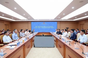 Bộ trưởng Bộ Tài chính Nguyễn Văn Thắng làm việc với Thường trực Tỉnh ủy Điện Biên