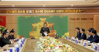 Bộ trưởng Lương Tam Quang thăm và chúc Tết nhân dân tỉnh Hưng Yên năm 2026