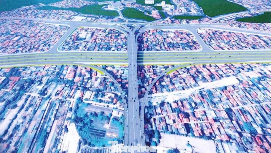 Cận cảnh thiết kế nút giao hoa thị kết nối cầu Tứ Liên với Đại lộ sông Hồng Cận cảnh thiết kế nút giao hoa thị kết nối cầu Tứ Liên với Đại lộ sông Hồng