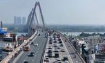 Cầu Nhật Tân áp quy định giữ khoảng cách, 3 làn ô tô giới hạn 80km/h