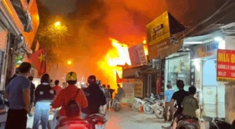 Cháy quán cafe ở Hà Nội