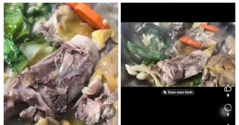Chủ cơ sở dịch vụ gia chánh bị phạt 27 triệu đồng vì món ăn có dòi