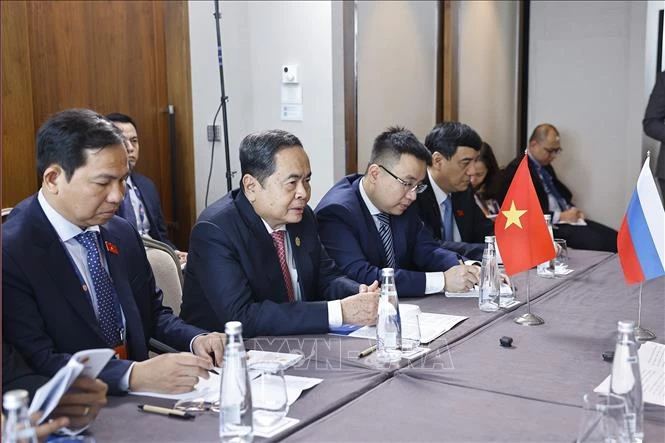 Chủ tịch Quốc hội Trần Thanh Mẫn hội kiến Chủ tịch Hội đồng Liên bang Nga