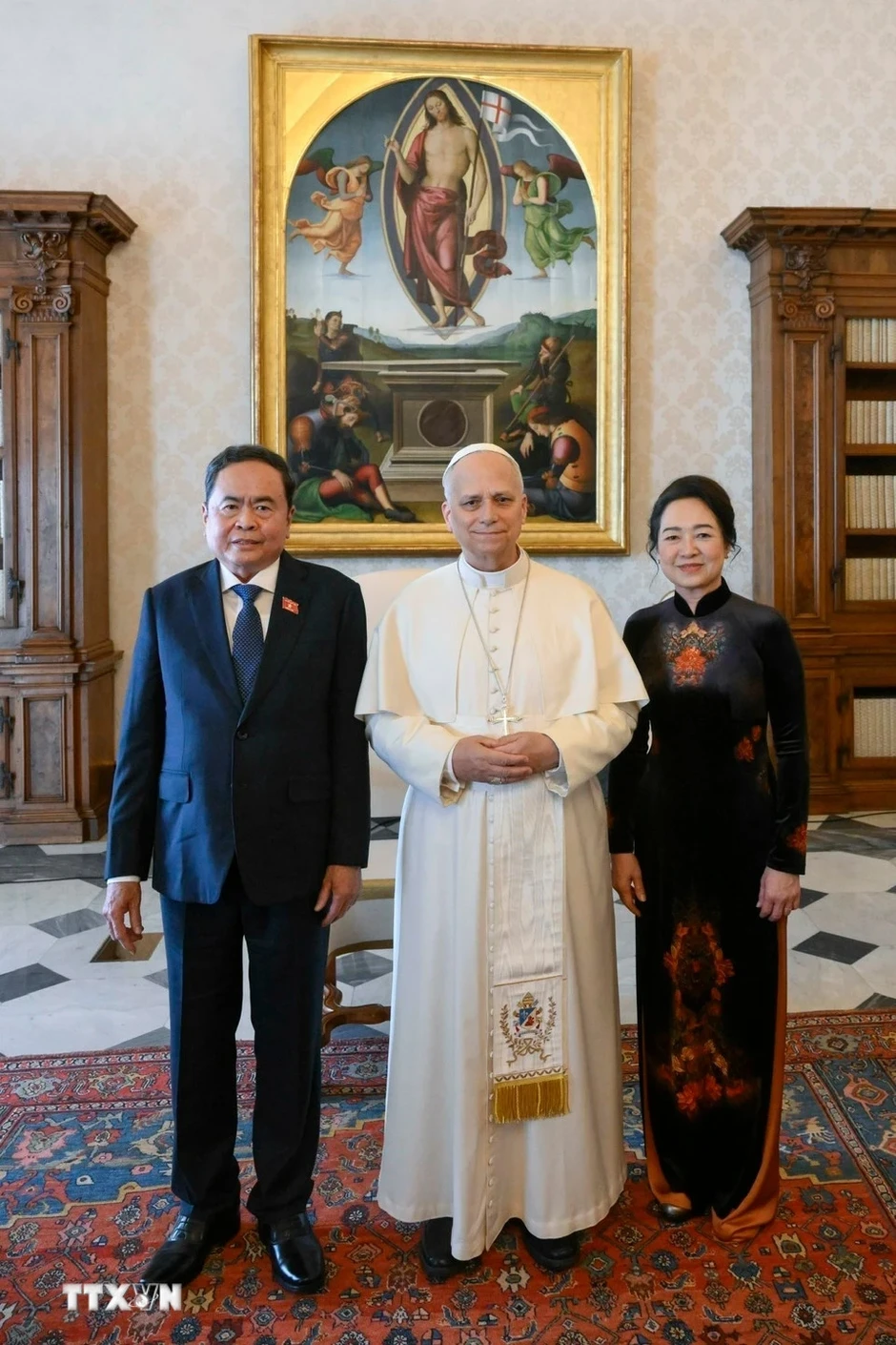 Chủ tịch Quốc hội Trần Thanh Mẫn hội kiến Giáo hoàng Leo XIV tại Vatican