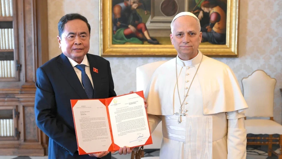 Chủ tịch Quốc hội Trần Thanh Mẫn hội kiến Giáo hoàng Leo XIV tại Vatican
