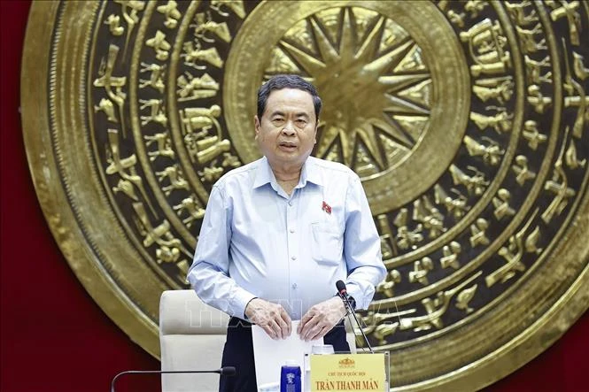Chủ tịch Quốc hội Trần Thanh Mẫn làm việc với Thường trực Ủy ban Quốc phòng, An ninh ninh và Đối ngoại