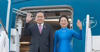 Chủ tịch Quốc hội Trần Thanh Mẫn và Phu nhân tới Rome, bắt đầu chuyến thăm chính thức Italia