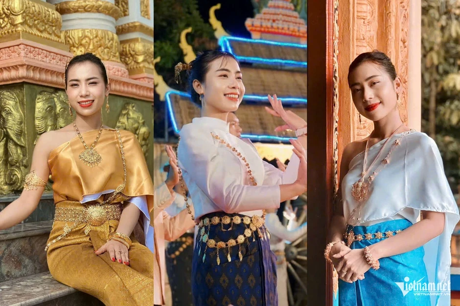 Cô gái Khmer dành tiền lương giữ trang phục truyền thống, nối dài điệu múa quê hương